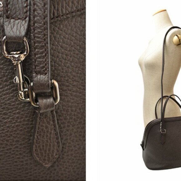 GUCCI Brown Leather Shoulder Bag - Picture 3 of 14